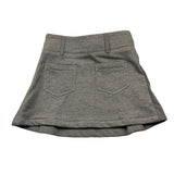 MANILA GRACE gonna tinta unita con fantasia a righe Grigio per Bambina MFBF24G223 GRIGIO MANILA GRACE 