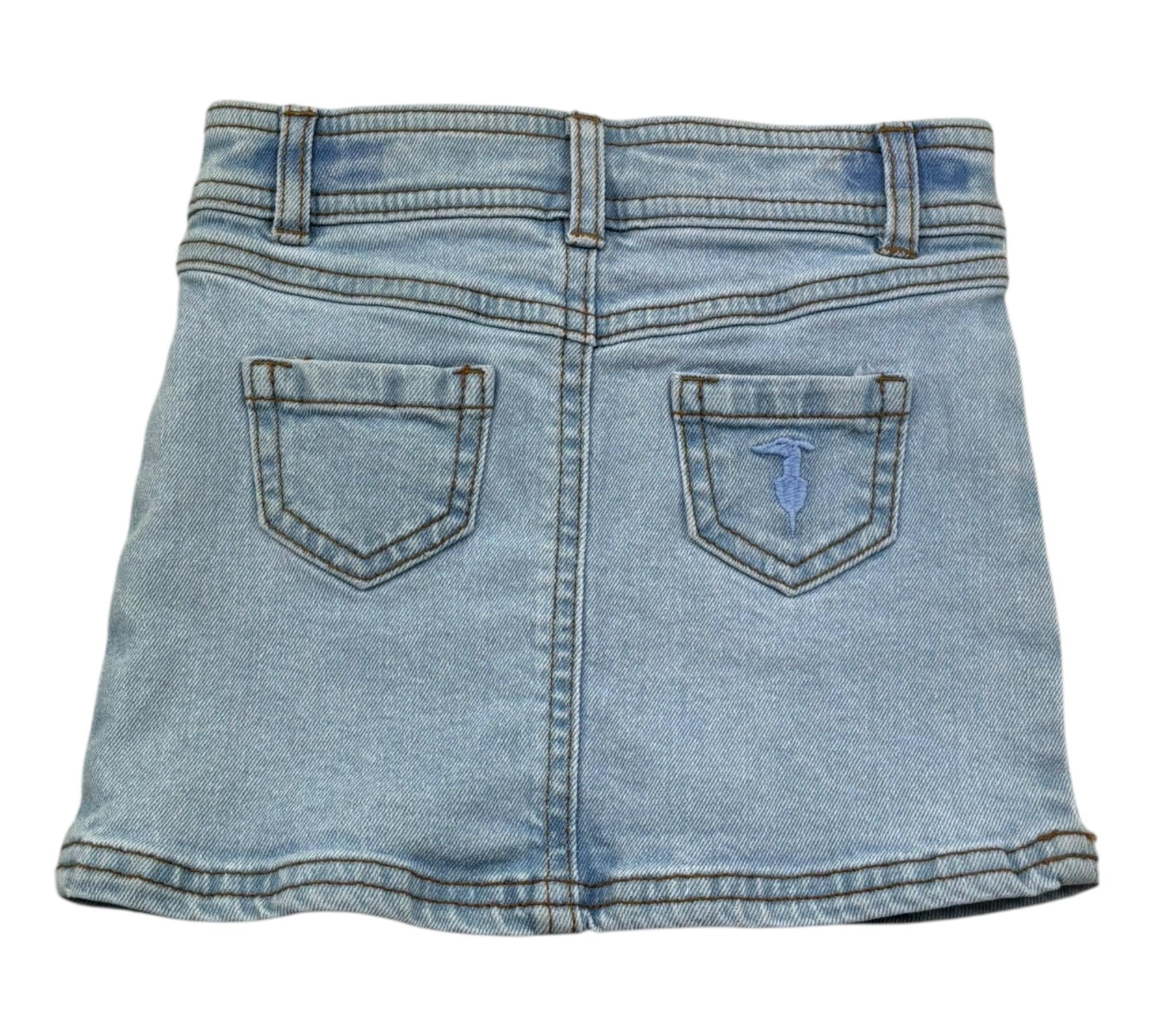 Trussardi Gonna In Denim Tinta Unita per Neonata TIP26017GO AZZURRO TRUSSARDI 