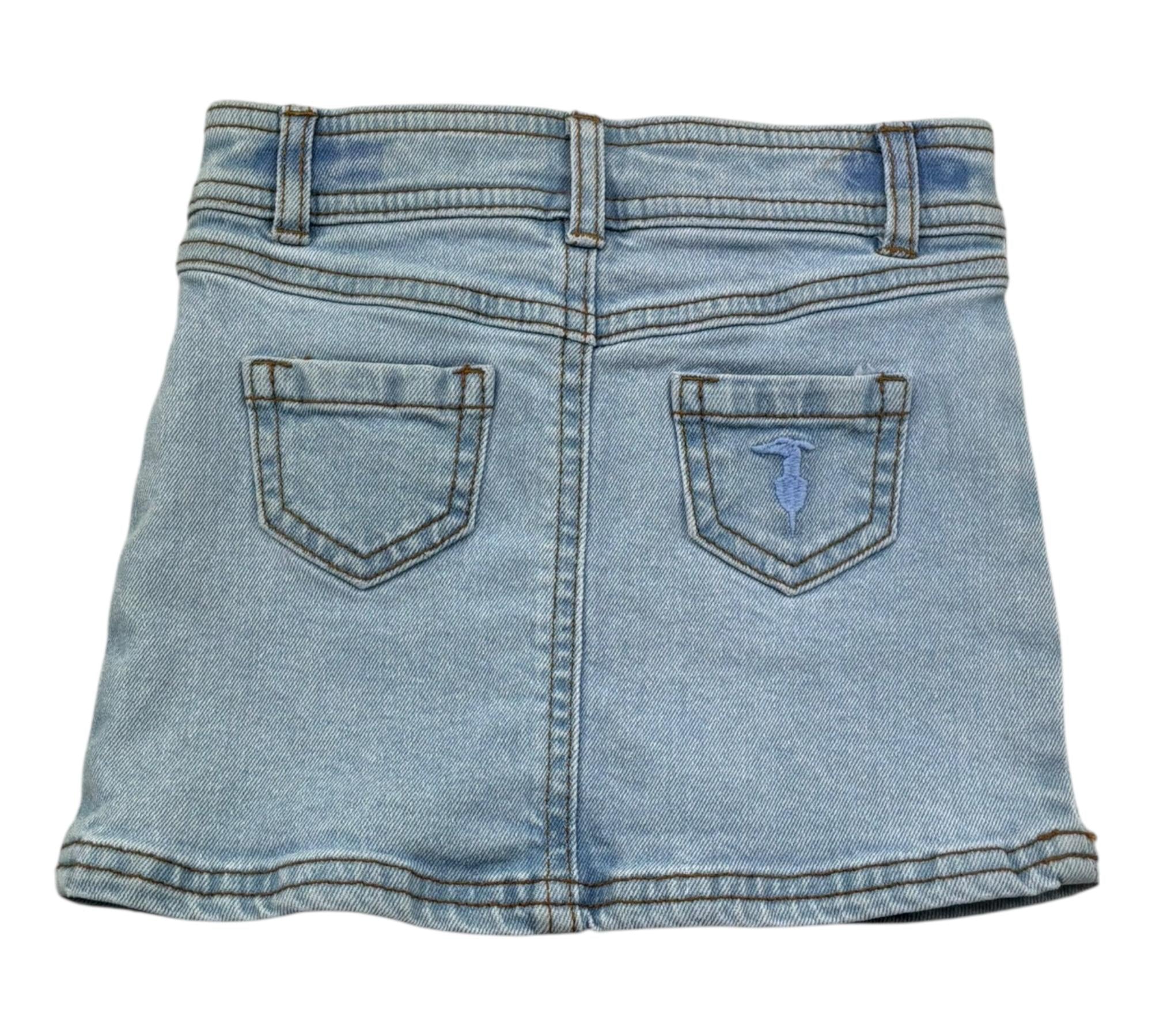 Trussardi Gonna In Denim Tinta Unita per Neonata TIP26017GO AZZURRO TRUSSARDI 