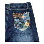 Monnalisa Jeans Tinta Unita con Girvita Regolabile per Bambina 194407R7 BLU MONNALISA 