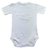 Manuel & Frank Body Mezza Manica Tinta Unita con Ricami per Neonato MF7397I BIANCO MANUEL & FRANK 
