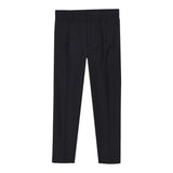 John Richmond Pantalone Tinta Unita con Girovita Regolabile per Bambino RIP25064PAJ NERO JOHN RICHMOND 