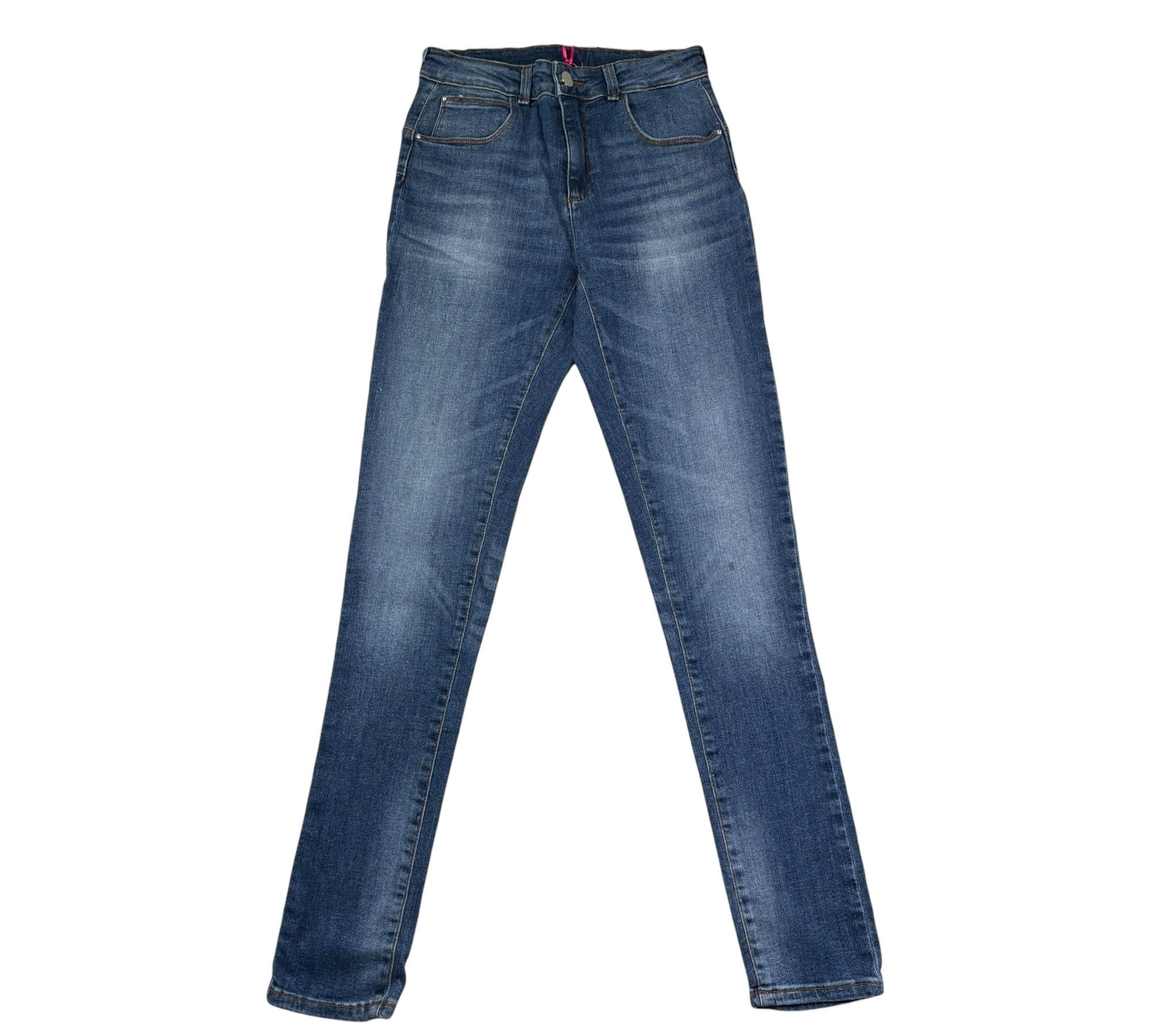 Dixie Jeans Tinta Unita con Girovita Regolabile per Bambina PHG7F95G34 BLU DIXIE 