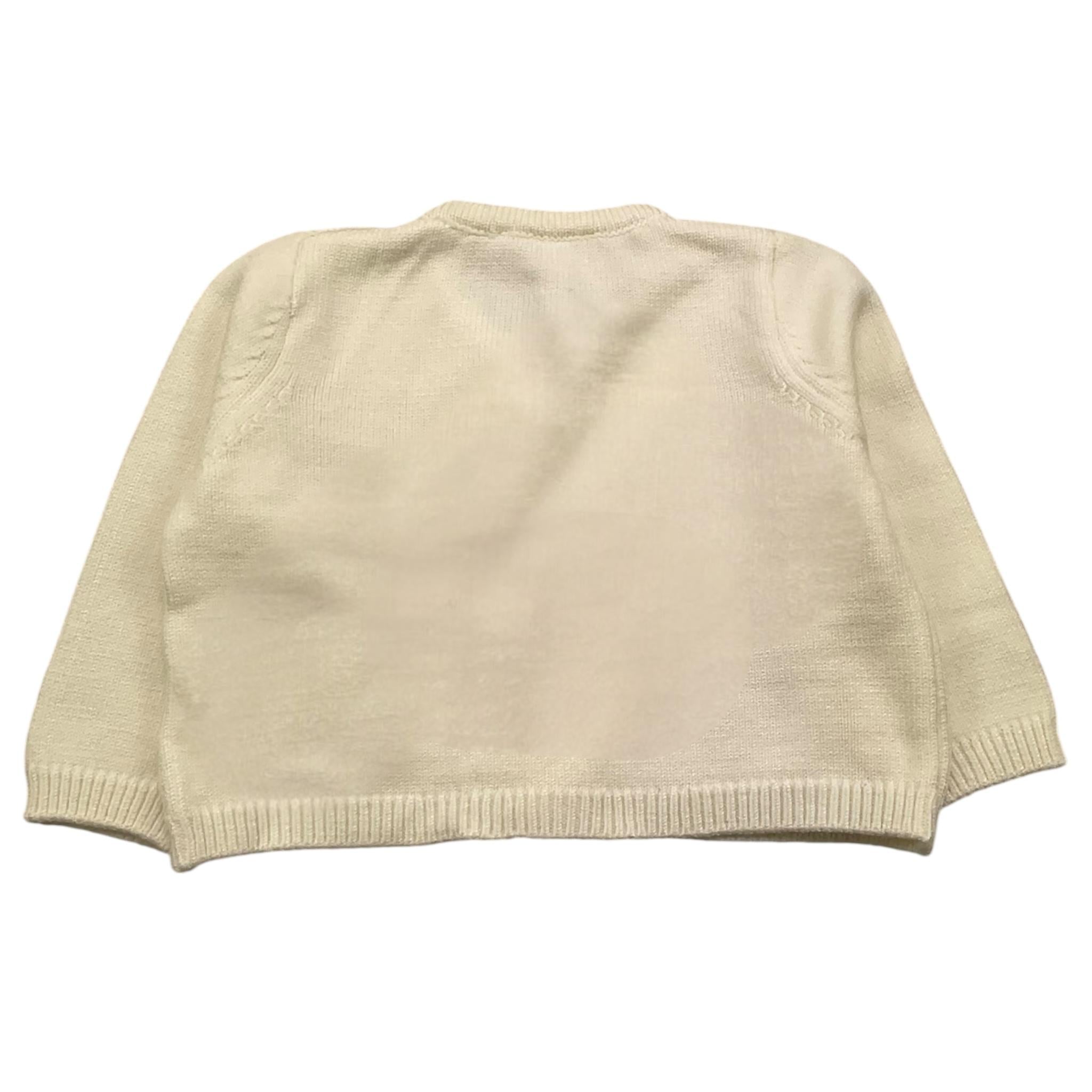 LIU JO cardigan tinta unita con applicazioni Panna per Neonata HF4023 PANNA LIU JO 