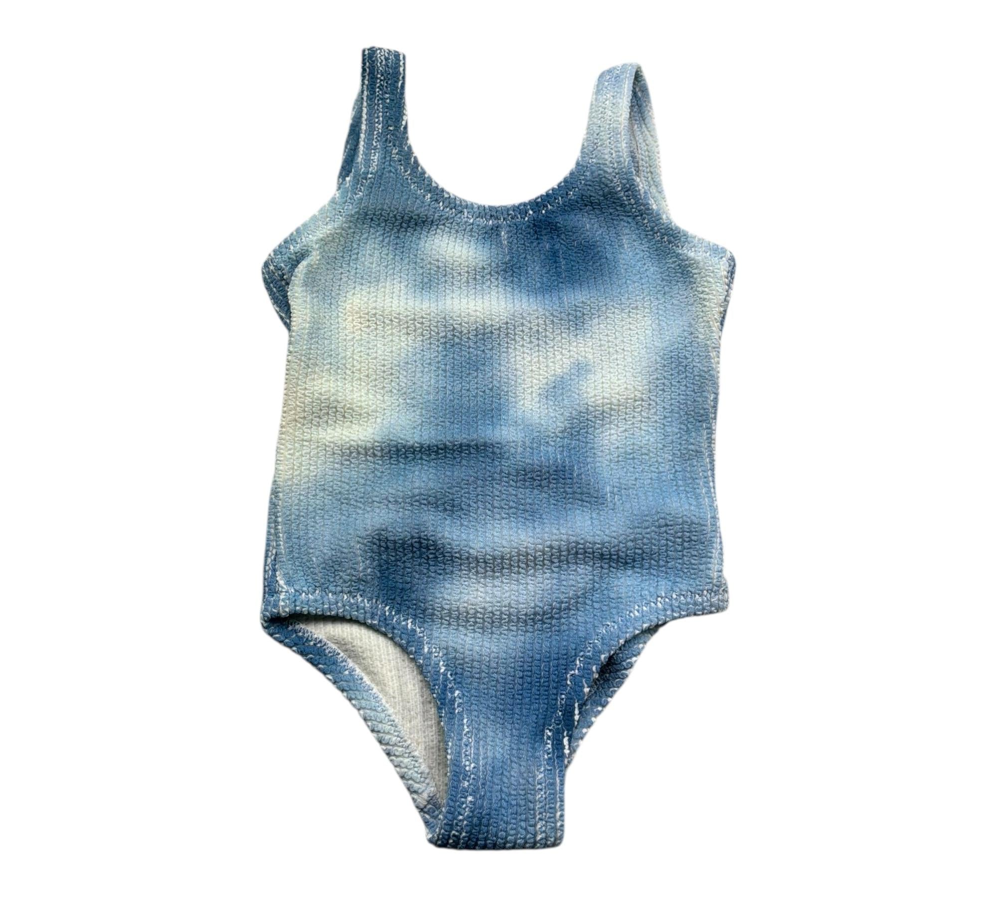 Saint Barth Costume Intero Stampa Fantasia per Bambina CARA AZZURRO SAINT BARTH 