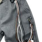 NEVER TOO pantalone tinta unita con elastico in vita Grigio per Neonato NT1838N GRIGIO NEVER TOO 