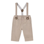 Mayoral Pantalone Tinta Unita con Bretelle per Neonato 1561 BEIGE MAYORAL 