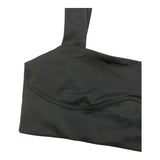 Two Top Schwarzes, einfarbiges Top mit Armausschnitt und Logo für Mädchen