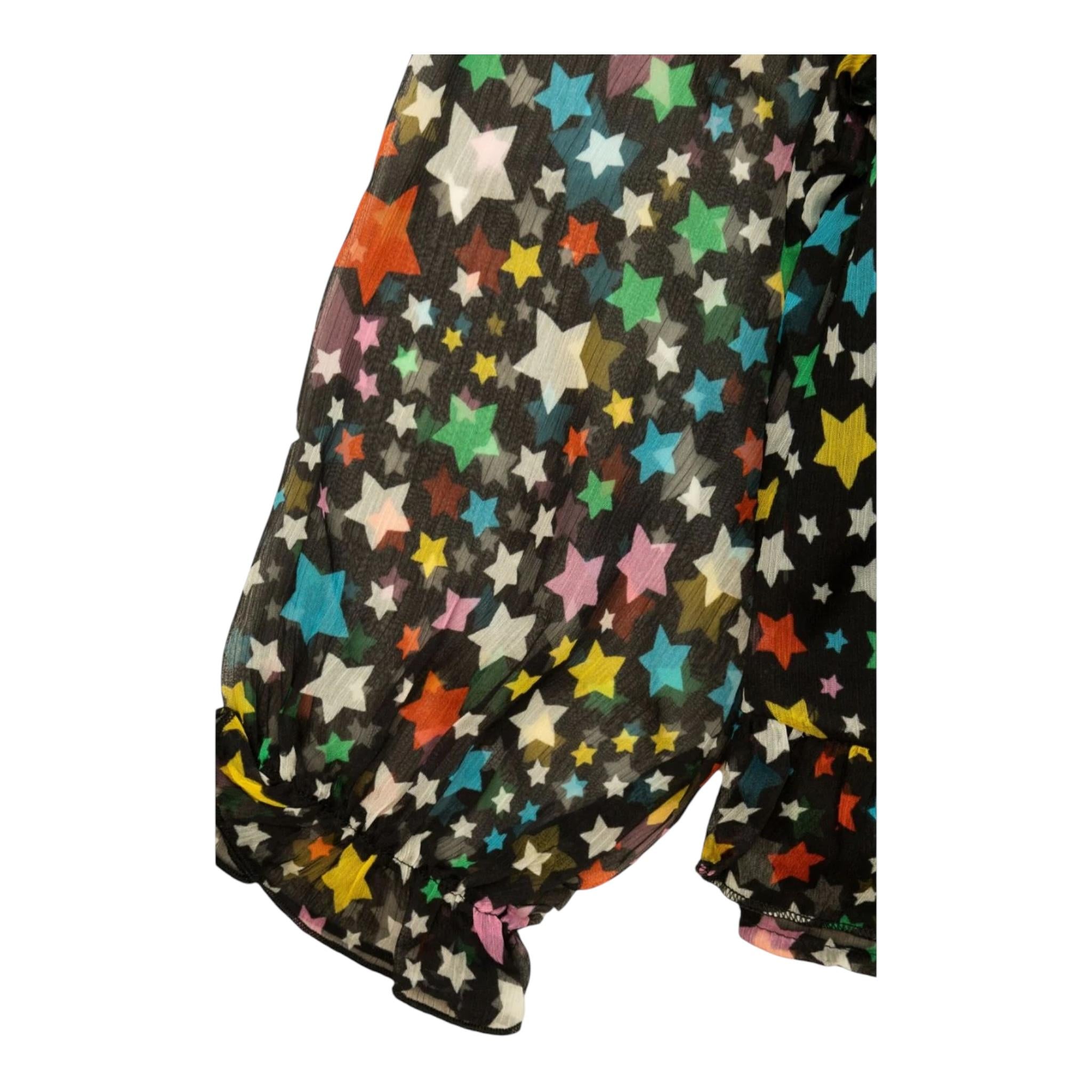 STELLA McCARTNEY camicia manica lunga fantasia stelle Nero per Bambina TV5A40 NERO STELLA McCARTNEY 