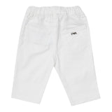 Emporio Armani Pantalone Tinta Unita con Elastico In Vita per Neonato 8NHJ02 BIANCO EMPORIO ARMANI 