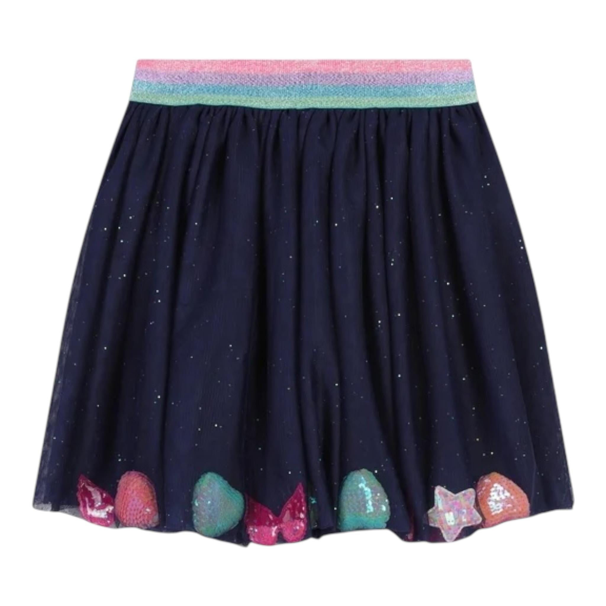 BillIEBLUSH gonna tinta unita in tulle Blu per Bambina U20417X BLU BillIEBLUSH 