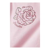 Monnalisa T-Shirt Girocollo Tinta Unita con Stampa per Neonata 31A612 ROSA MONNALISA 