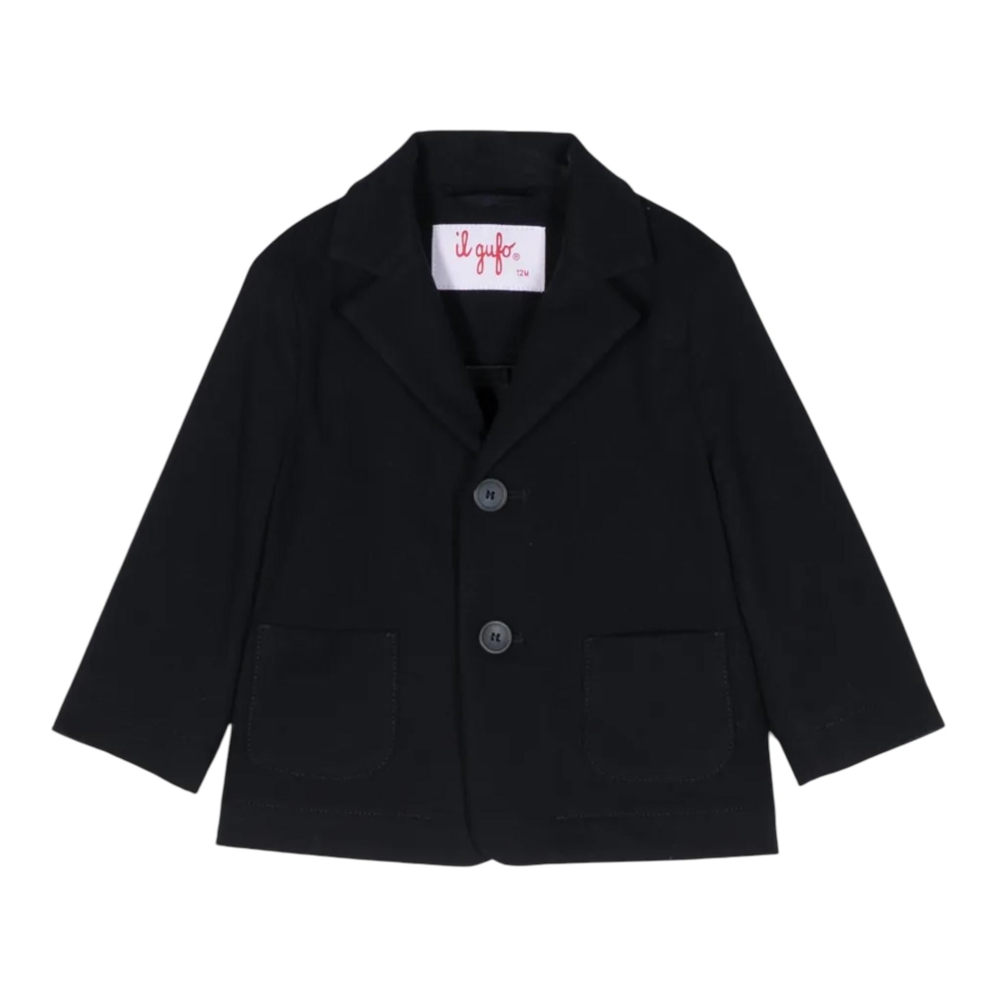 IL GUFO giacca tinta unita con bottoni Blu per Neonato A23GB041W0003 BLU IL GUFO 