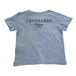 Trussardi T-Shirt Tinta Unita con Stampa per Neonato TIP25045TS AZZURRO TRUSSARDI 