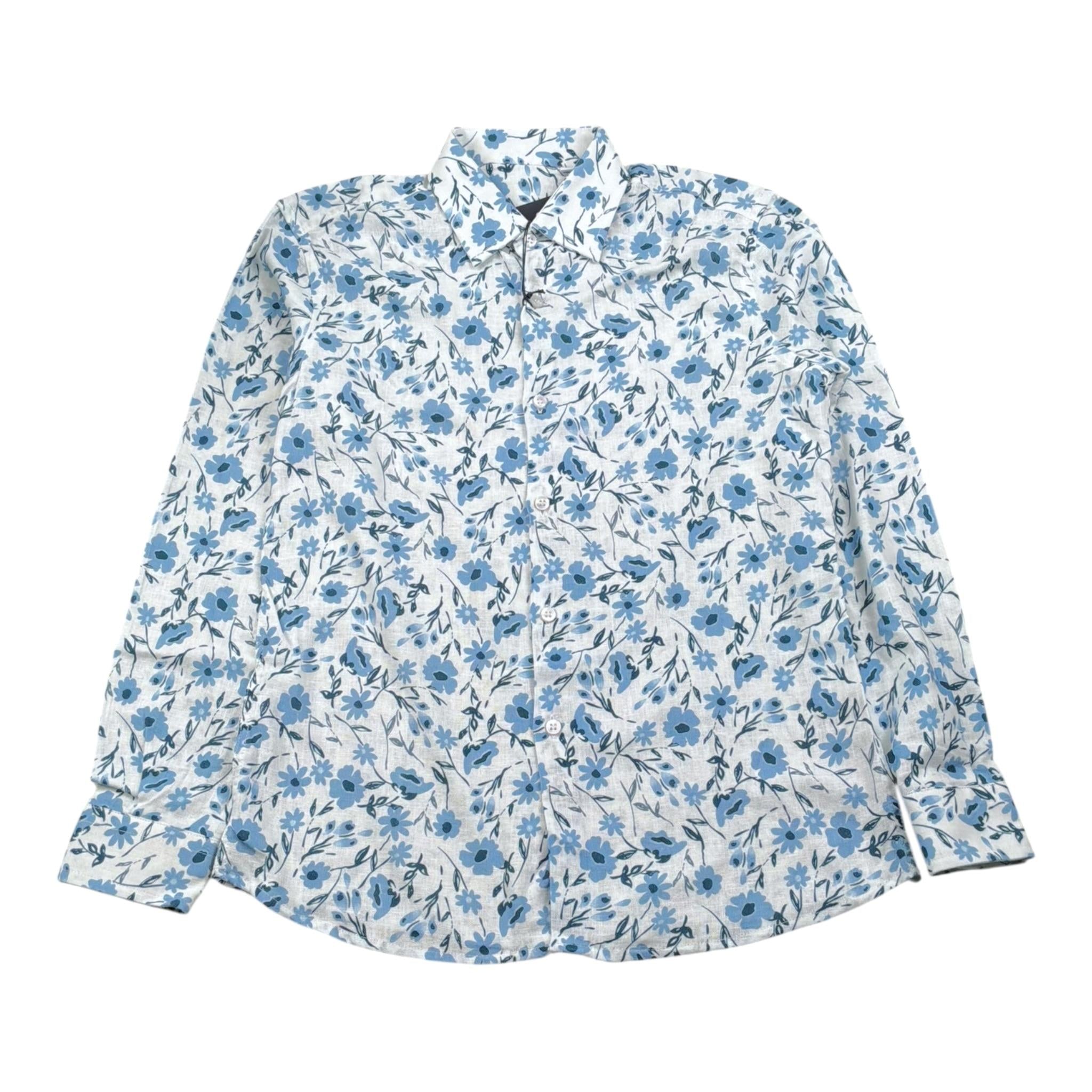 Mai'S Kids Camicia Tinta Unita con Stampa per Bambino MC009 BIANCO MAI'S KIDS 