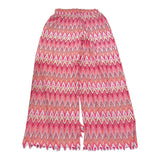 Lu Lu By Miss Grant Pantalone Tinta Unita con Fantasia per Bambina LL3465 FUXIA LU LU BY MISS GRANT 