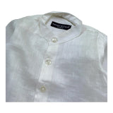 Manuel & Frank Camicia Tinta Unita con Collo Coreano per Neonato REK BIANCO MANUEL & FRANK 