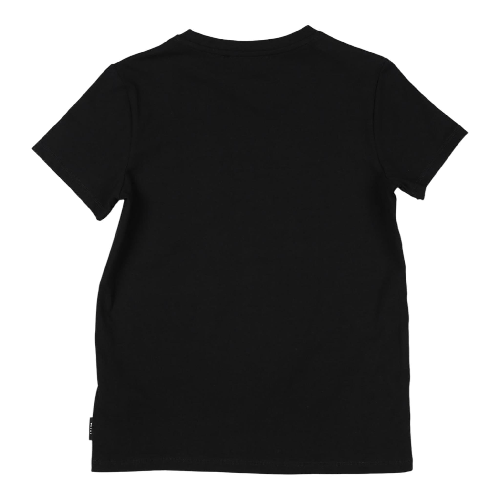 John Richmond T-Shirt Girocollo tinta unita con Stampa Nero per Bambina RGP24045TS NERO JOHN RICHMOND 