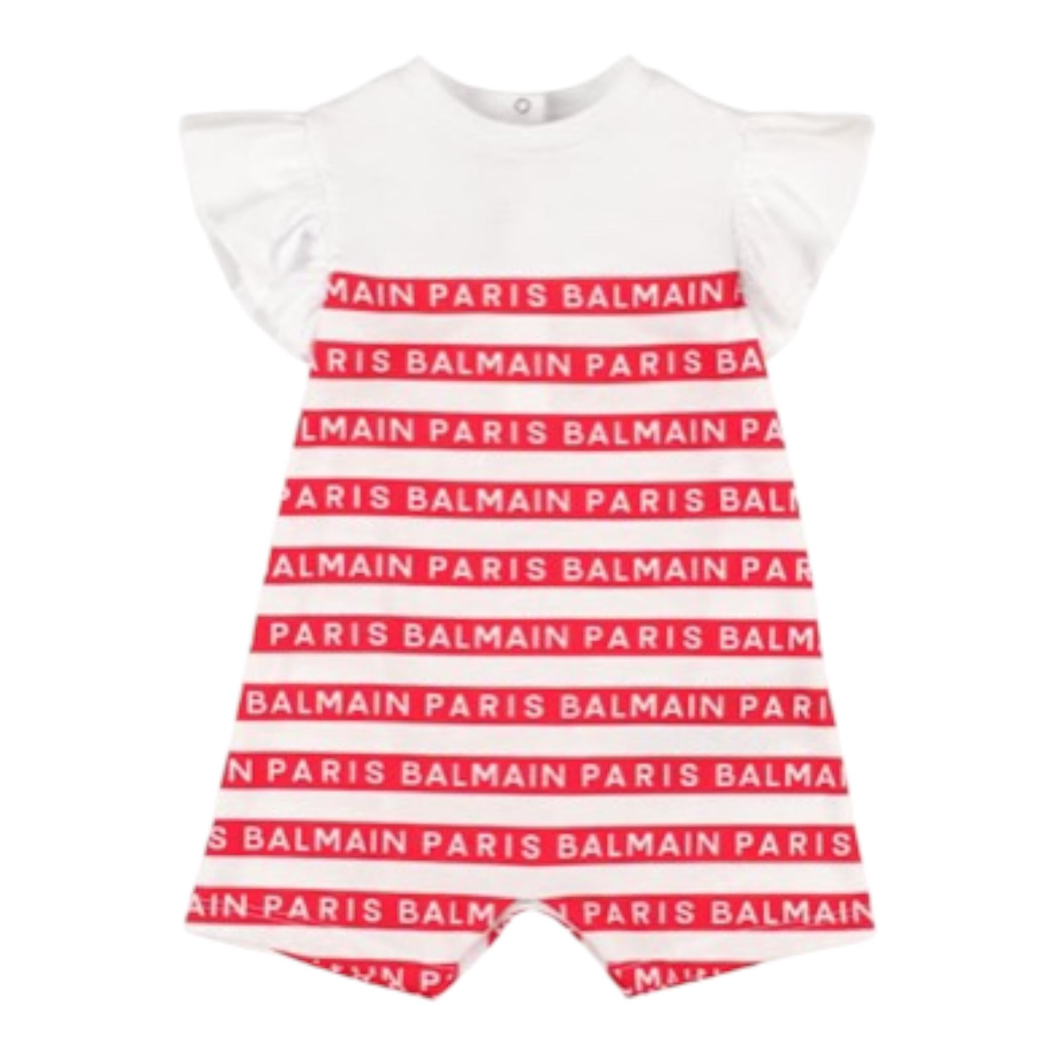 BALMAIN BUA00BBIANCO/ROSSO