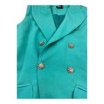 Petit Posh Tuta Giromanica Tinta Unita Doppiopetto per Bambina GFJS25040TU TIFFANY PETIT POSH 