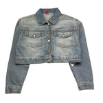 Liu Jo Giubbino In Denim Tinta Unita per Bambina GA5180 AZZURRO LIU JO 