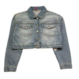 Liu Jo Giubbino In Denim Tinta Unita per Bambina GA5180 AZZURRO LIU JO 