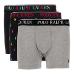 Ralph Lauren Set 3 Boxer Bicolore per Bambino 9P50155 NERO RALPH LAUREN 