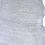 Monnalisa Abito Cerimonia Tinta Unita Giromanica per Bambina 797900 BIANCO MONNALISA 