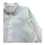 Le Bebe Camicia Manica Lunga Tinta Unita per Neonato LBB5405 BIANCO LE BEBE 