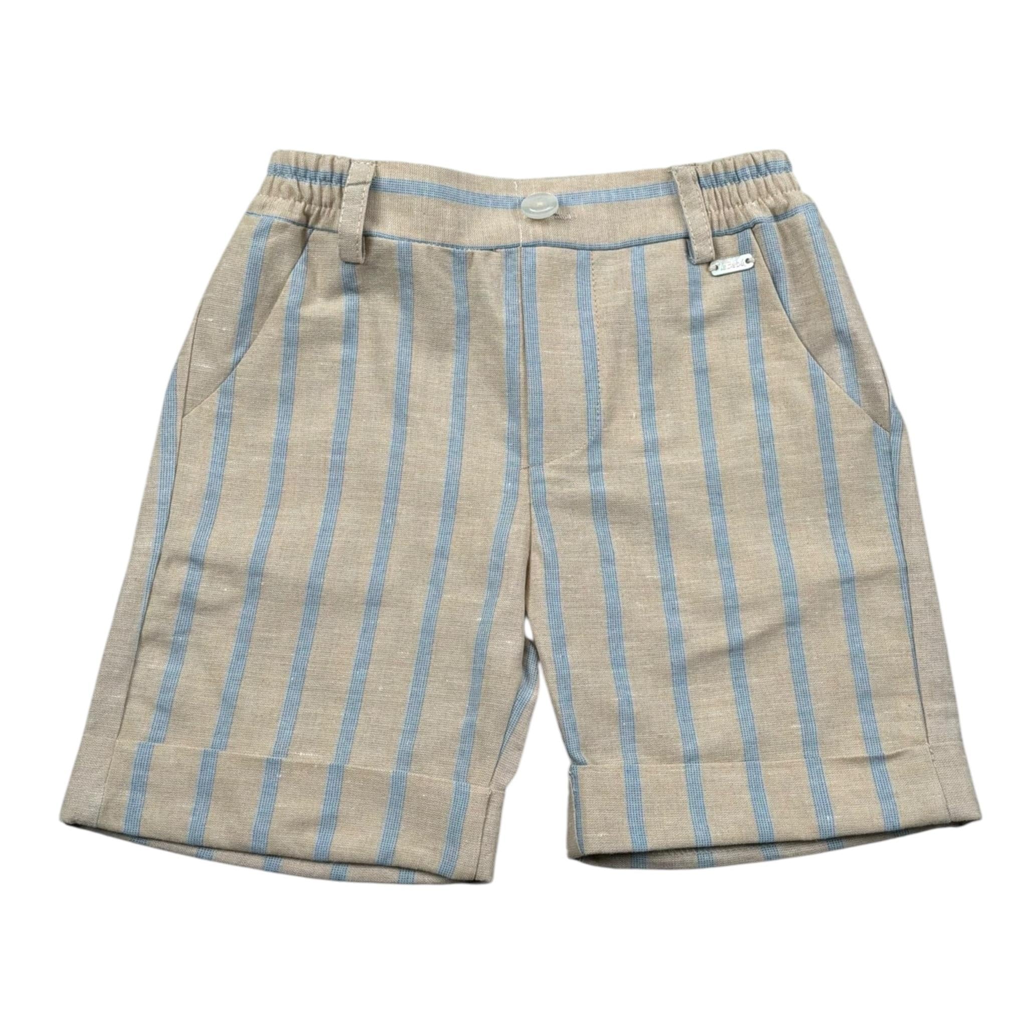 Le Bebe Bermuda Tinta Unita Fantasia A Righe per Neonato LBB4936 BEIGE LE BEBE 