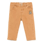 MOSCHINO pantalone tinta unita con elastico in vita Cammello per Bambino MUP051 CAMMELLO MOSCHINO 