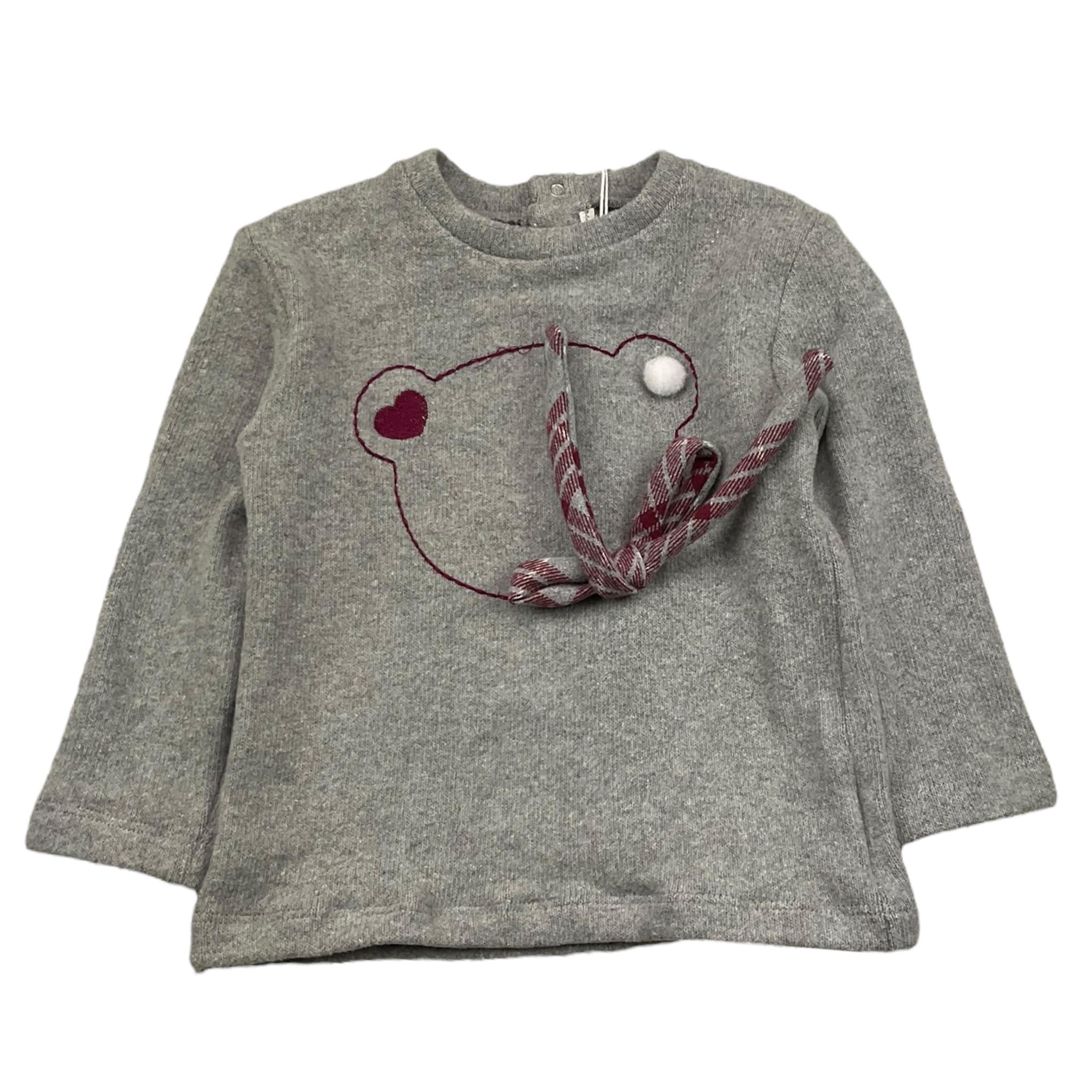 LE BEBE' maglia girocollo tinta unita Grigio per Neonata LBG6089 GRIGIO LE BEBE' 