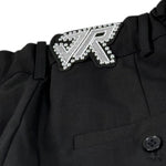 John Richmond Pantalone Tinta Unita con Borchie per Bambino RBP25172PA NERO JOHN RICHMOND 