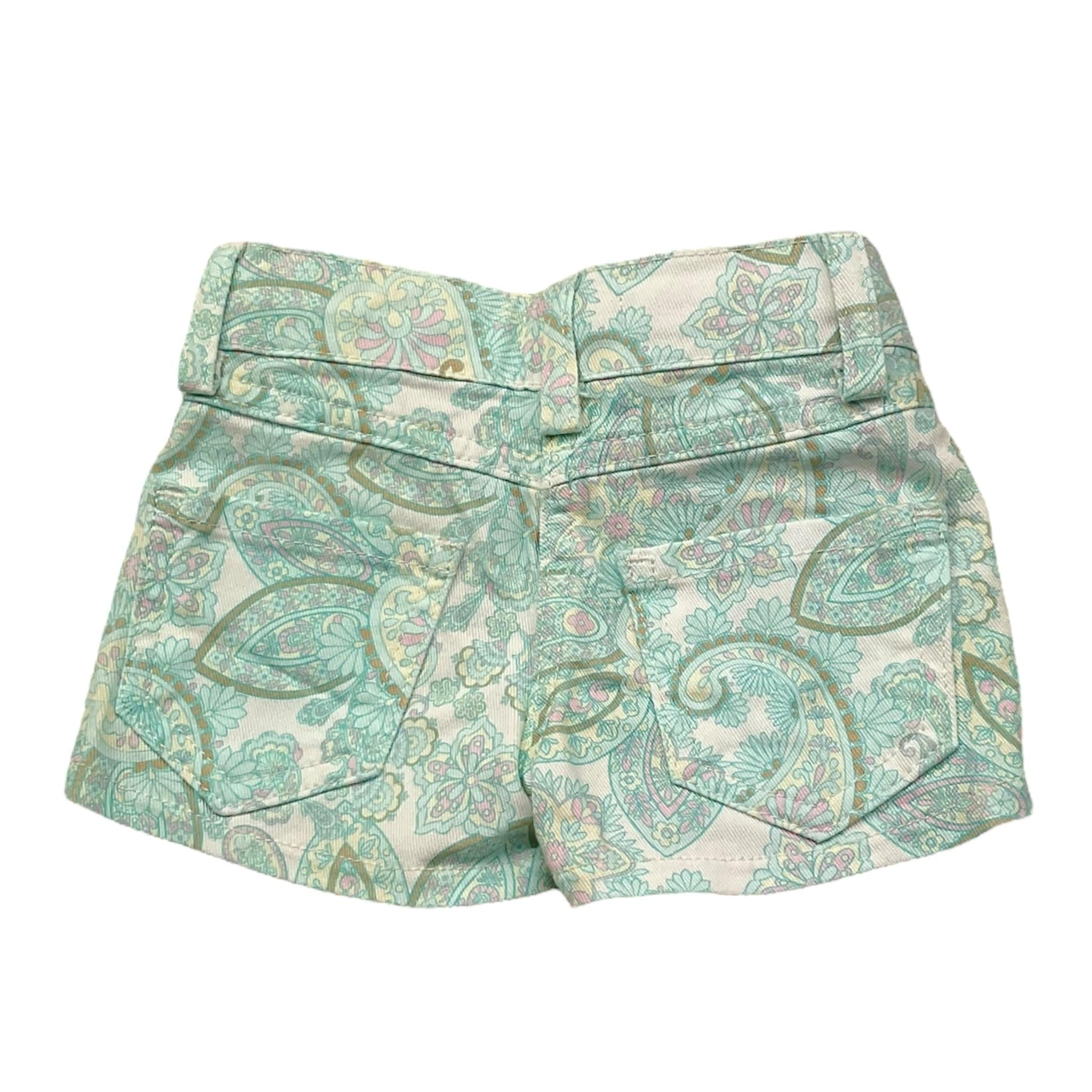 U+È Short Tinta Unita con Fantasia  per Neonata UE1845 BIANCO U+è 