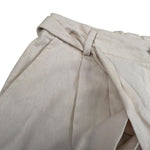 Manila Grace Short Tinta Unira con Cinturino per Bambina MG2615 BEIGE MANILA GRACE 