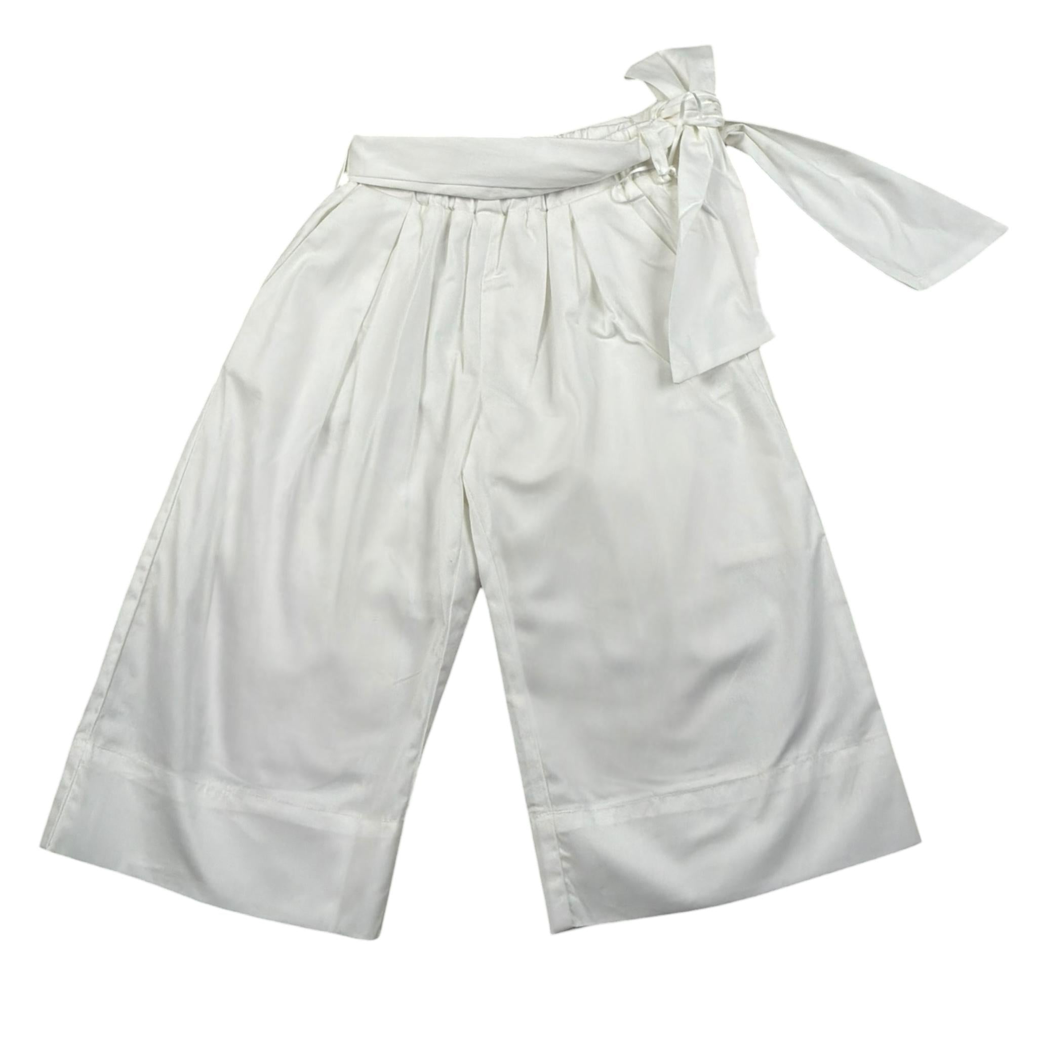 Liu Jo Pantalone Tinta Unita Modello Palazzo per Bambina KA5063X BIANCO LIU JO 