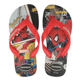 Havaianas Infradito Tinta Unita Con Fantasia Spiderman Rosso Per Bambino
