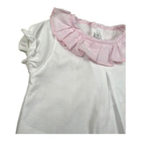 Calamaro Completo 2 Pezzi T-Shirt-Culotte per Neonata 11101 BIANCO/ROSA CALAMARO 