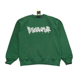 DISCLAIMER felpa girocollo tinta unita con stampa Verde per Bambino 24IDK58244 VERDE DISCLAIMER 