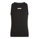 Calvin Klein Canotta Tinta Unita Giromanica con Stampa per Bambina IG0IG02871X NERO CALVIN KLEIN 