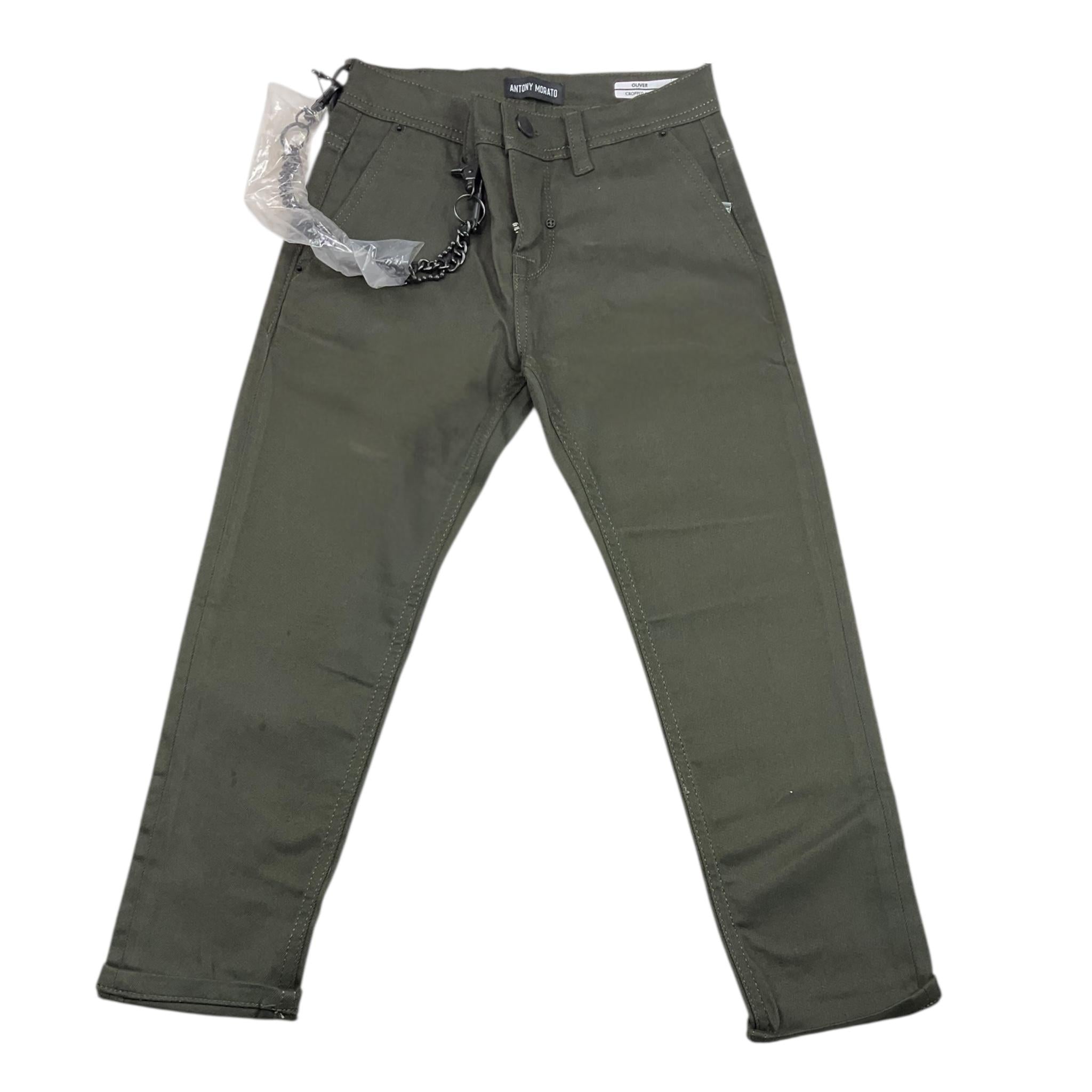 ANTONY MORATO pantalone tinta unita con girovita regolabile Verde per Bambino TR00210 VERDE ANTONY MORATO 