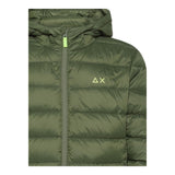 SUNS  giubbino tinta unita con logo e cappuccio Verde per Neonato R44301N VERDE SUNS 