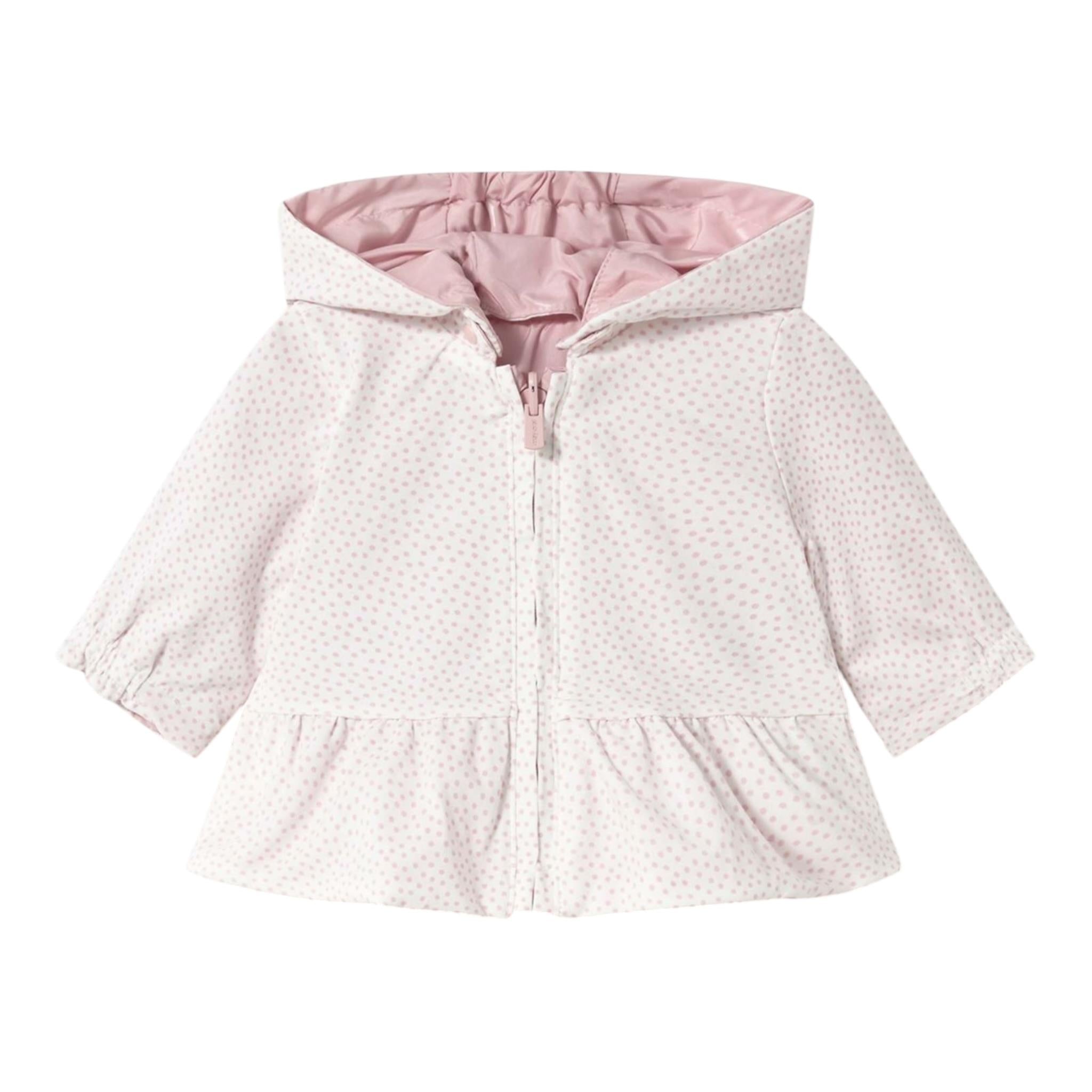 Mayoral Giubbino Bicolore con Cappuccio Reversibile Rosa per Neonata 1479X ROSA MAYORAL 