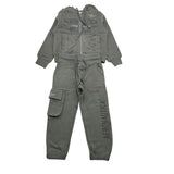 AERONAUTICA MILITARE completo 2pz felpa-pantalone tinta unita con stampa Verde per Neonato 242TF0002AJRF758N VERDE AERONAUTICA MILITARE 