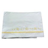 Isabel & Martinez Lenzuola Tinta Unita con Ricami per Neonata IM25N408 BIANCO ISABEL & MARTINEZ 