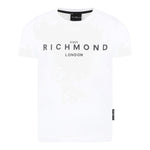 John Richmond T-Shirt Girocollo Tinta Unita con Stampa per Bambino RBP25003TSXX BIANCO JOHN RICHMOND 