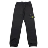 STONE ISLAND pantalone tinta unita con elastic in vita Nero per Bambino 791660544 NERO STONE ISLAND 