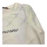 MISS BLUMARINE shirt girocollo tinta unita con brillantini Bianco per Bambina IF4140 BIANCO MISS BLUMARINE 