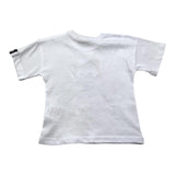 Shoe Completo Tinta Unita Con Stampa T-Shirts-Bermuda Bianco Per Neonato