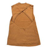 Manila Grace Canotta Tinta Unita con Scollo Posteriore per Bambina MG2677 CAMMELLO MANILA GRACE 